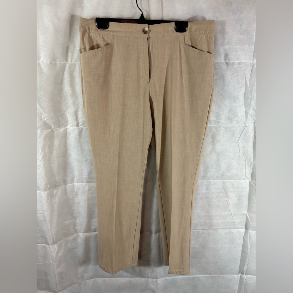 TRIBAL Signature Cropped PANTS TAN Sz 12